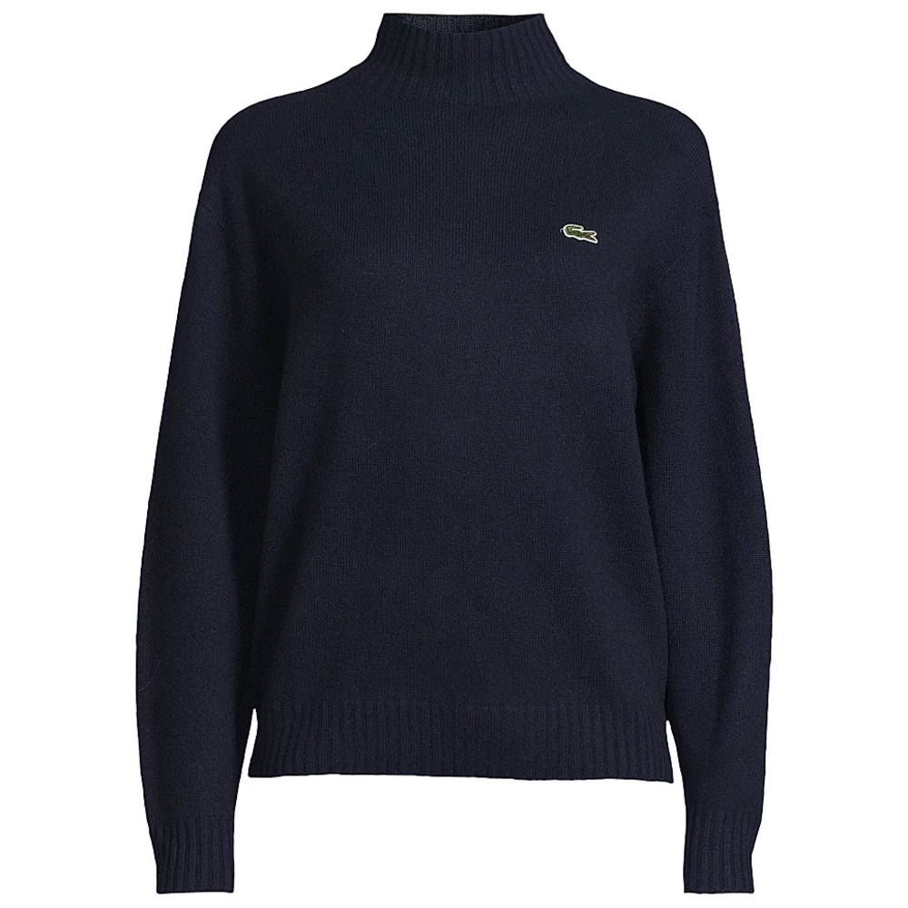 Lacoste Women's Dark Blue Turtleneck Sweater